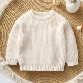 Resim Sonbahar ve Kış için Sevimli Unisex Uzun Kollu Kazak 