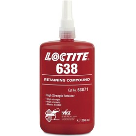 Resim LOCTİTE 638 250 Ml Anaerobik Yükseltilmiş Isı Dayanımlı Sıkı Geçme 0,25 Mm 