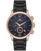 Resim Ferro FM31916A-R Siyah Çelik Kordon 45 mm Fonksiyonlu Erkek Kol Saati 