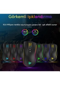Resim Tronsmart TG007 Makrolu 7200 DPI RGB Oyuncu Mouse 