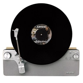 Resim Lenco Dikey Plak Çalar LSA-071 Retro Tasarım ve Modern Dahili Hoparlörlü Bluetooth Pikap 
