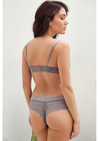 Resim Anıl 4815 Kadın Balenli Destekli Dolgulu Taşlı Dantelli Sütyen Ve String Takım 001 