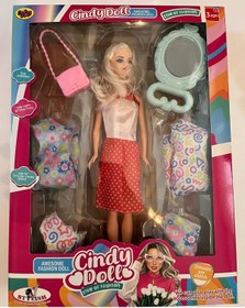 Resim Cindy Doll Oyuncak Bebek 4 Yedek Elbiseli 30 Cm Model Bebek K 