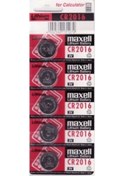 Resim Maxell Cr2016 3v Lityum Düğme Pil 5'li Paket - Net8420-5246 