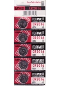 Resim Maxell Cr2016 3v Lityum Düğme Pil 5'li Paket - Net8420-5246 