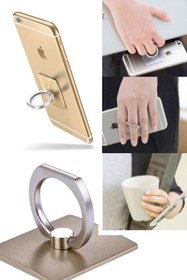 Resim Chermik Yüzük Tasarım Telefon - Tablet Tutucu - Selfie Yüzüğü 