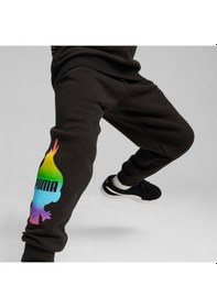 Resim Puma Puma X Trolls Erkek Çocuk Siyah Eşofman Altı Siyah 