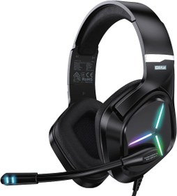 Resim Vertux Oyuncu Kulaklık Stereo 7.1 Surround Kablolu Kulaküstü - Blitz (Siyah) 