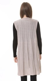 Resim Fresh&Moda Kadın Triko Mevsimlik Araboy Merserize Büyük Beden Anne Yelek 