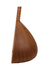 Resim Telli Çalgı Yapım Uzun Sap Sade Model Yaprak 40,5 Tekne Karaağaç Bağlama 