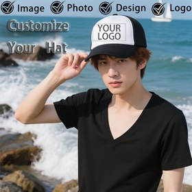 Resim Kişiselleştirilebilir Beyzbol Şapkası - Nefes Alabilir Hafif Tasarım, Kişiselleştirilmiş Geometrik Desenli, Günlük ve Plaj Kullanımı İçin %100 Polyester, Sadece Elde Yıkama, Plaj Aksesuarları, Trendy Başlık, Rahat Kalıp, Moda Başlık, Açık Hava Maceraları İçin 