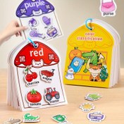 Resim Çocuklar için Renk Sınıflandırma Aktivite Kitabı Yeniden Kullanılabilir Stickerlerle - 3-6 Yaş Arası Okul Öncesi Çocuklar İçin Etkileşimli Öğrenme, Eğitici Meşgul Kitap, Çiftlik Hayvanları, Araçlar ve Meyvelerle, Kendin Yap Sessiz Zaman Aktivitesi, Küçük Çocuklar İçin Meşgul Kitap, Eğlenceli İllüstrasyonlar, Dayanıklı Sayfalar 