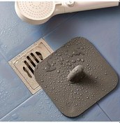 Resim Topnotch Gri Silikon Duş Gideri Kılıfı Saç Tutucu Kaymaz Yıkanabilir Böcek Geçirmez Banyo Paspası 