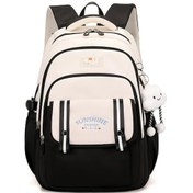 Resim Wangxi 1 Adet Siyah Kolye Detaylı Sırt Çantası Moda Temel Seyahat Ve Günlük Kullanım Çantası Siyah 