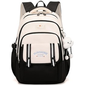 Resim Wangxi 1 Adet Siyah Kolye Detaylı Sırt Çantası Moda Temel Seyahat Ve Günlük Kullanım Çantası Siyah 