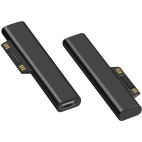 Resim Teltree Usb-c'den Surface'e Pd Hızlı Şarj Adaptörü - Pro 3/4/5/6 Ve Book Uyumlu, Abs Malzeme, Siyah 