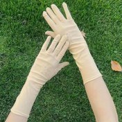Resim 1 Çift Kadın Yaz Güneş Korumalı Eldiven - Uzun Hafif Soluklanabilir Esnek Eldivenler Sürüş, Bisiklet ve Düğün Törenleri için - İlkbahar/Yaz, Lycra, Dokuma, Yalnızca El Yıkama 