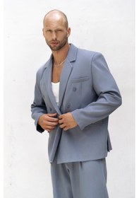 Resim Mai Studios Co. Ayyubay İndigo Erkek Blazer Ceket İndigo 