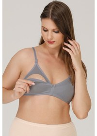 Resim Parlingerie Pl Emzirme Sütyeni Kapsız Penye Gri 