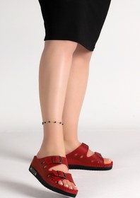 Resim Almues Ary 07-043 Günlük Kemerli 5 Cm Topuk Kadın Terlik 