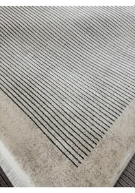 Resim Hoom Rugs Elegant 10513 Krem Antrasit Çerçeveli Salon Halısı 160x230 3,68 M2 