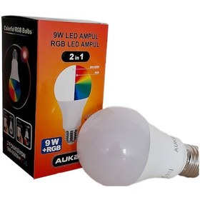 Resim 9W Gün Işığı Led + Rgb Led Ampul 
