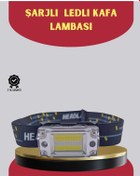 Resim Bfs Şarj Edilebilir Led Kafa Feneri 215 Lümen Xpe Cob Güçlü Aydınlatma Çok Renkli 