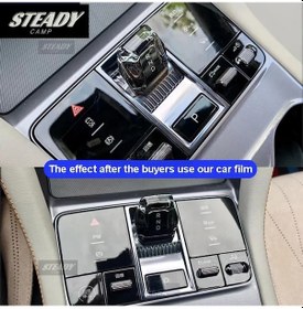 Resim Neta U 2021-2023 Otomobil Iç Merkez Konsolu Şeffaf Tpu Boyası Için Style D Right-hand Drive 1 Piece Set 