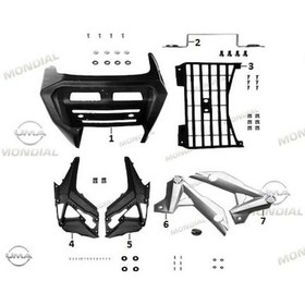 Resim Mondial Rx1 Enduro Şasi Alt Koruma (503247334) 