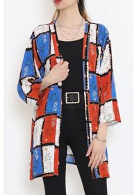 Resim Desenli Kimono Kiremit - 1658.1095. Çok Renkli 
