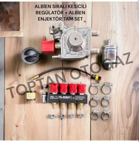 Resim Sıralı Kesicili Regülatör + Albien Enjektör Tam Set Hediyeli Atiker Uyumlu 