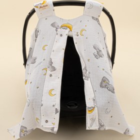 Resim Puset Örtüsü - Tek Taraflı - Gri Tavşan 