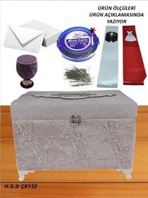 Resim Hasret Çeyiz Takı Sandığı Sünnet Nişan Düğün Damat Çeyiz Sandık 0508 