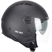 Resim CGM 116A AIR Açık Kask SİYAH Uzun Vizör+Güneş Vizörlü -XL 