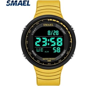 Resim Hanyang Sarı Erkek Saatler Dijital 50 M Su Geçirmez Smael Spor Kol Saatleri Kronometre Çalar Saat Erkek Otomatik Tarih 1925 Askeri Dijital Saat (Yurt Dışından) 