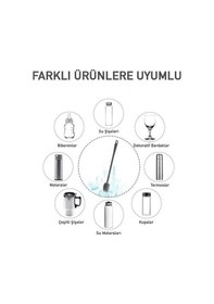 Resim Flybuy Bosphorusboutique Silikon Lichen Temizlik Fırçası Biberon Ve Şişe Fırçası 