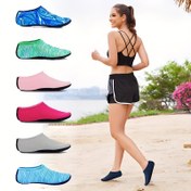 Resim 1 çift unisex hızlı kuruyan yürüyüş ayakkabısı, katlanabilir ve taşınabilir plaj sandaleti, kaymaz ve dayanıklı çıplak ayak terliği, yumuşak ve rahat yoga terliği - plaj, deniz kenarı, havuz ve dalış için uygun 