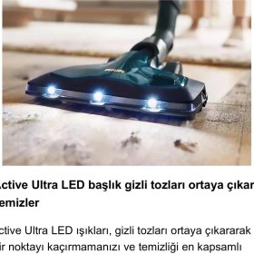 Resim Philips Marathon Otomatik Açılma/kapanma Özellikli Powercyclone 10 Yüksek Emiş Gücü Triactive+ LED Başlıklı Premium Toz Torbasız Süpürge + Turbo Başlık 