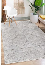 Resim Bambu Saten Halı Kilim Salon Mutfak Koridor Yolluk Dokuma Makine Halısı Petra 4 Gri Antrasit Antrasit 