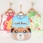 Resim 3 adet Sevimli Ayı & Çiçekli Bebek Önlüğü, Kolsuz, Ayarlanabilir Minik Önlük, "Aşk Ayısı" Tasarımı, Yemek Zamanı & Oyun Zamanı için Mükemmel, Polyester Lif, Rastgele Renk Seçimi, Bebek Önlüğü 