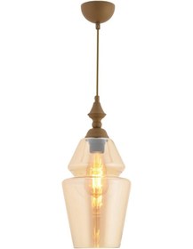 Resim Leila Tekli Elegant Camlı Eskitme Modern Sarkıt Avize Eskitme 