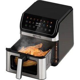 Resim Onvo OVFRY13 8L Kapasiteli Alt-Üst Çift Rezistanslı Yağsız Airfryer Çıkarılabilir Hazne ile 