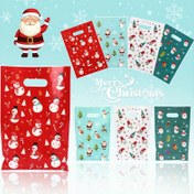 Resim 10/ 20/ 50 Adet Noel Hediye Çantaları, 4 Stil Santa Claus Kardan Adam Cüce, Saplı Selofan Hediyelik Torbalar, Ev Dekorasyonu için Noel Süslemeleri 2024 Navidad Noel Yeni Yıl 2025 Parti Malzemeleri Paketleme Çantası 