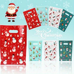 Resim 10/ 20/ 50 Adet Noel Hediye Çantaları, 4 Stil Santa Claus Kardan Adam Cüce, Saplı Selofan Hediyelik Torbalar, Ev Dekorasyonu için Noel Süslemeleri 2024 Navidad Noel Yeni Yıl 2025 Parti Malzemeleri Paketleme Çantası 