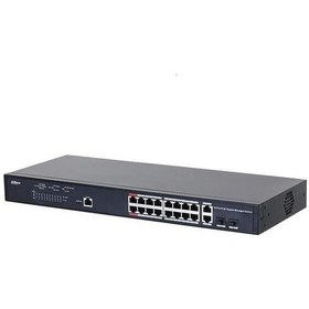 Resim Dahua 16Port PFS4218-16GT-230 Gigabit 2-sfp 230w Full Poe Switch 