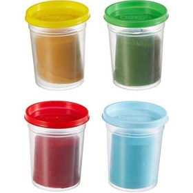 Resim 4 Renk Oyun Hamuru Ana Renkler 4x120 Gr 1 Paket Monalisa Oyun Hamur Seti Okul Öncesi Kreş Anasınıfı 