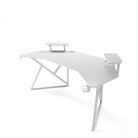 Resim Karr Gaming Vortex Kanatlı 180x80 CM Oyuncu Masası Beyaz 