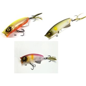 Resim V8 Tsf 80mm 12g Popper Su Üstü Sahte Balık Yem 12 