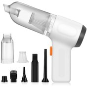 Resim Jeehugo Aumotop Cv103 El Tipi Araç Süpürgesi: Toz Alma, Vakumlama, Üfleme, Lastik Şarj Etme, Filtreli, Type-c Şarjlı 