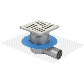 Resim Sukar Yalıtım Uyumlu Çelik Çerçeveli Yer Süzgeci 15X15 Cm 70 Yan 